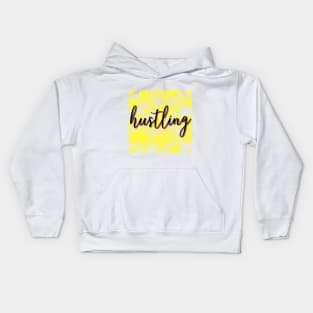 Hustling - Yellow Leaves Kids Hoodie